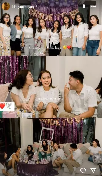 bridal shower Mahalini © 2024 Instagram