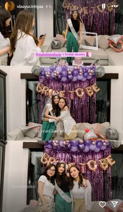 bridal shower Mahalini © 2024 Instagram