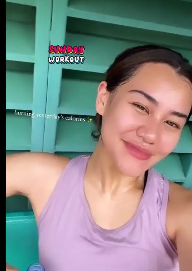 Aaliyah Massaid tanpa makeup © 2024 Instagram