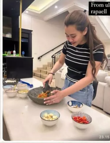 Aaliyah Massaid tanpa makeup © 2024 Instagram