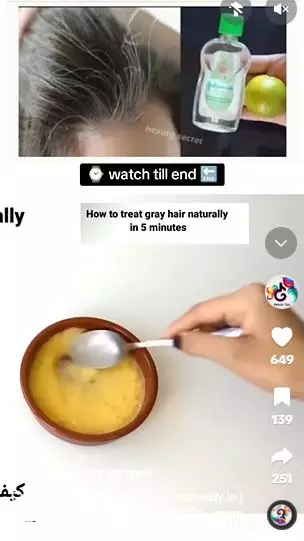 Cuma pakai baby oil dicampur 2 bahan dapur bisa atasi rambut beruban Berbagai sumber