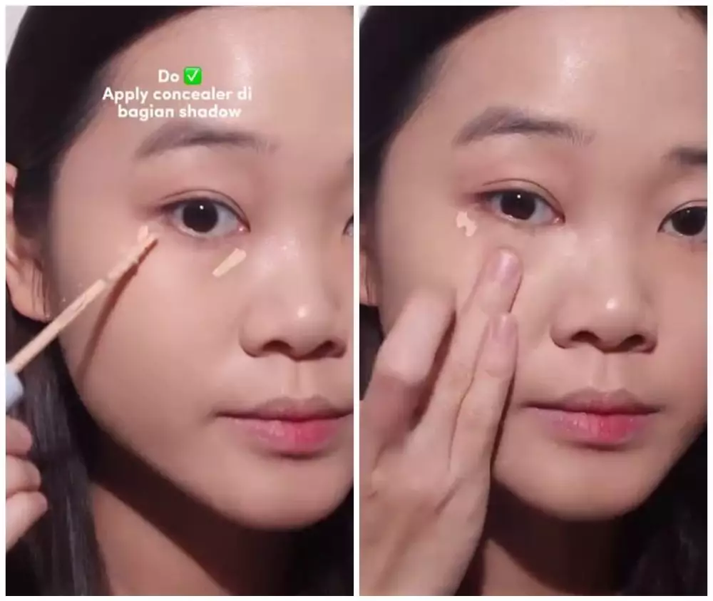 Trik aplikasikan concealer © Instagram