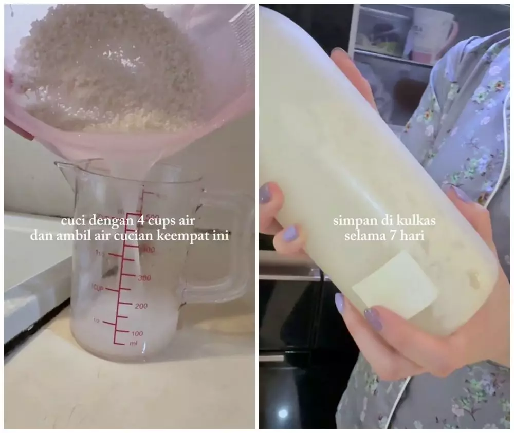 Cara bikin toner untuk kecilkan pori-pori © TikTok Cara bikin toner untuk kecilkan pori-pori © TikTok