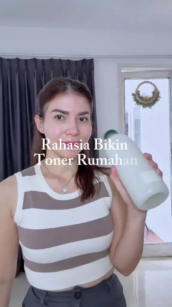 Cara bikin toner untuk kecilkan pori-pori © TikTok Cara bikin toner untuk kecilkan pori-pori © TikTok