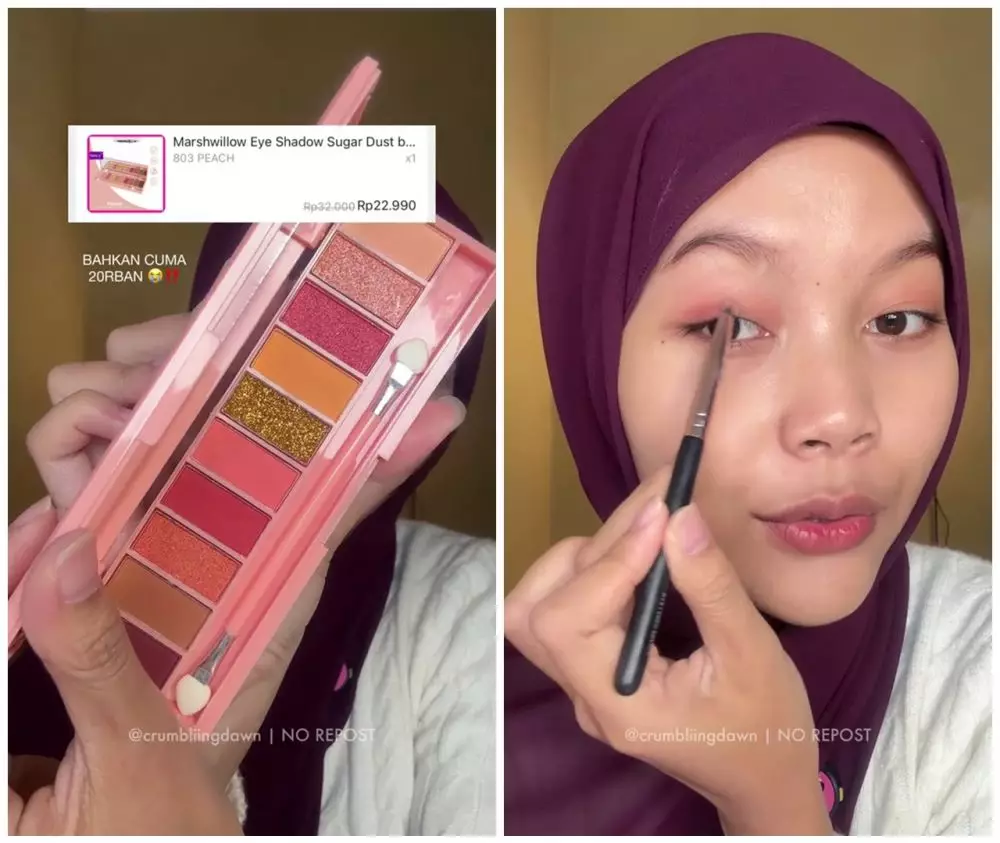 makeup fresh bak habis mandi saat Lebaran (stok) © TikTok makeup fresh bak habis mandi saat Lebaran (stok) © TikTok
