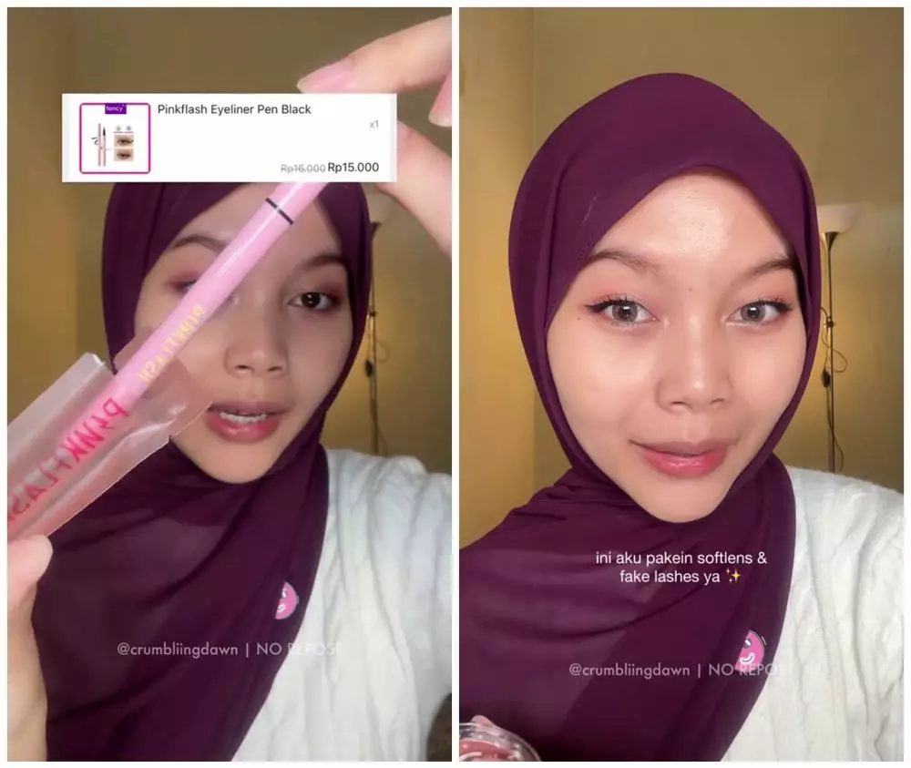makeup fresh bak habis mandi saat Lebaran (stok) © TikTok makeup fresh bak habis mandi saat Lebaran (stok) © TikTok