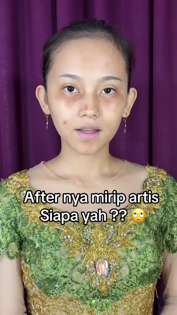 makeup cewek berjerawat dengan pink-bold © TikTok