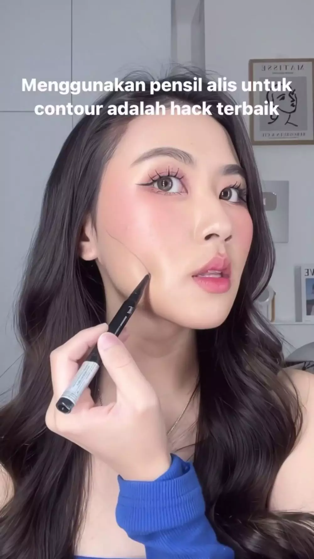 alternatif shading hidung dan pipi © YouTube