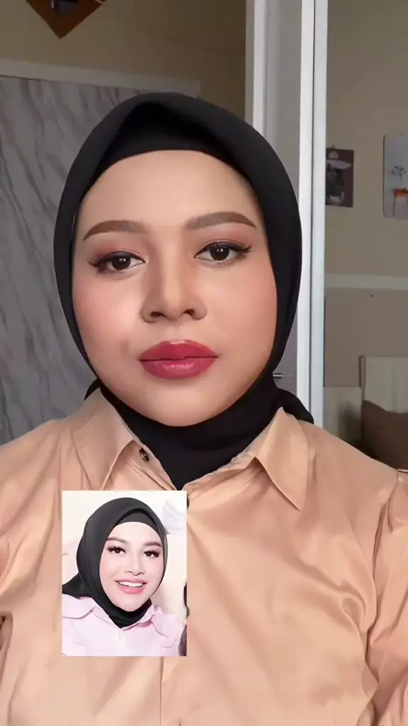 recreate makeup ala Aurel Hermansyah © TikTok