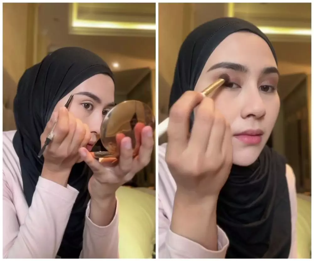tutorial makeup ala Syahnaz Syadiqah © TikTok
