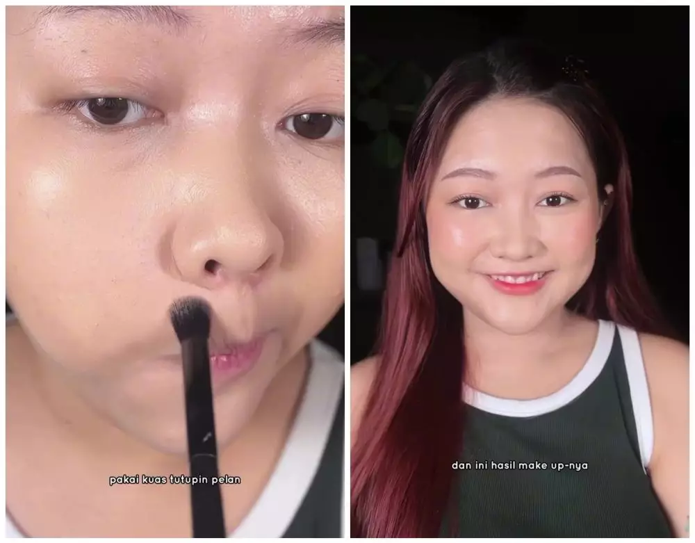 Tanpa ditutup satu-satu pakai concealer © Instagram