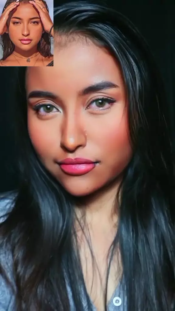 wanita kuning langsat pakai complexion gelap © TikTok