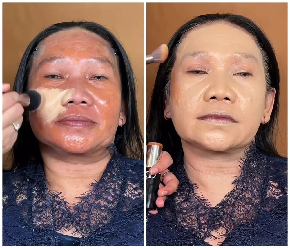 Natural meski pakai foundation tebal © TikTok Natural meski pakai foundation tebal © TikTok