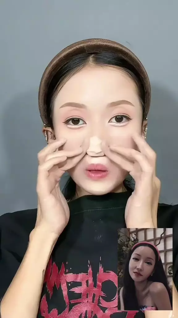wanita ini recreate makeup ala Lucinta Luna © TikTok