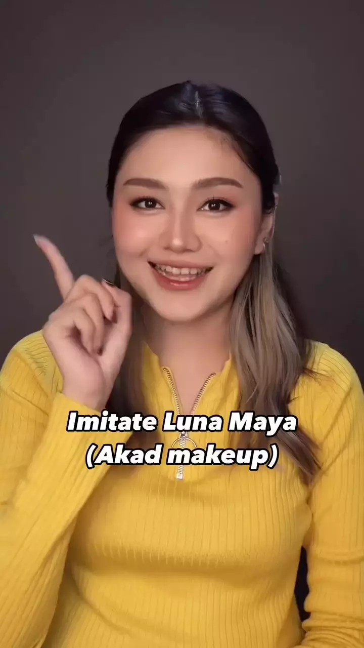 Recreate makeup Luna Maya saat akad © Instagram Recreate makeup Luna Maya saat akad © Instagram
