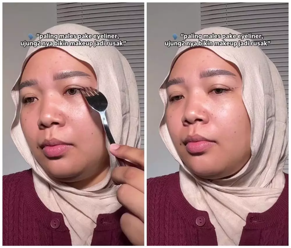 cara baru gambar garis eyeliner © Instagram cara baru gambar garis eyeliner © Instagram