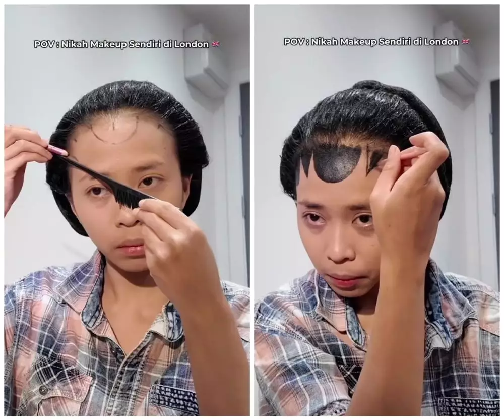 cewek ini bikin paes dan makeup sendiri © Instagram 