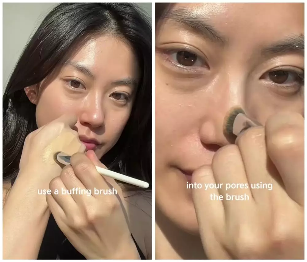 cara bluring pori-pori agar makeup halus © TikTok