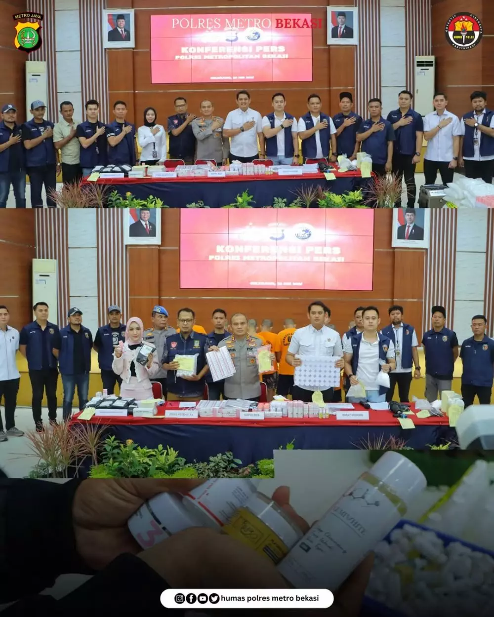 Pabrik skincare palsu di Bekasi © Instagram Pabrik skincare palsu di Bekasi © Instagram