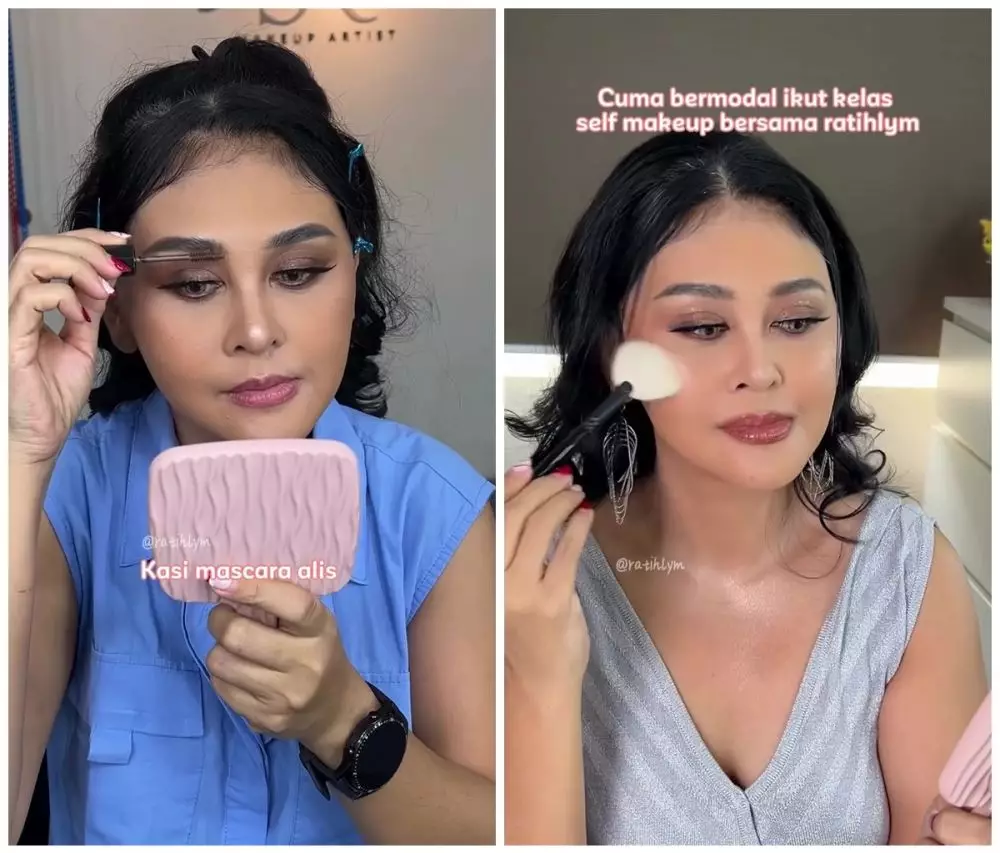 emak-emak dandan bold glam © Instagram