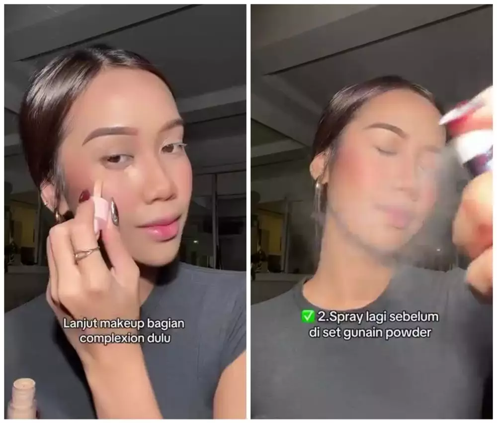 Setting spray tetap bisa bikin makeup luntur © Instagram Setting spray tetap bisa bikin makeup luntur © Instagram