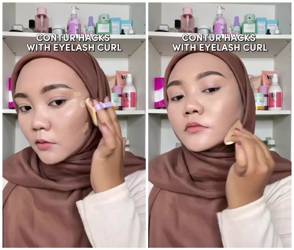 Cara baru bikin kontur wajah © Instagram