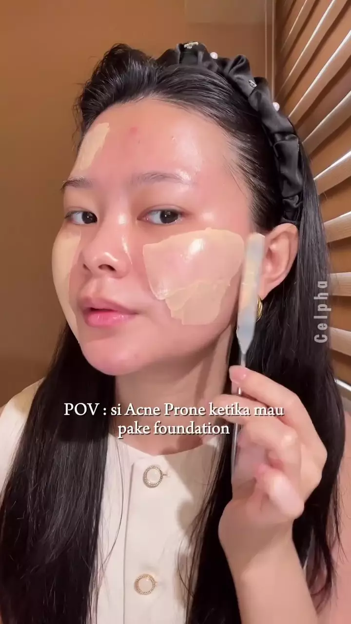 cara pakai foundation di kulit berjerawat © Instagram cara pakai foundation di kulit berjerawat © Instagram