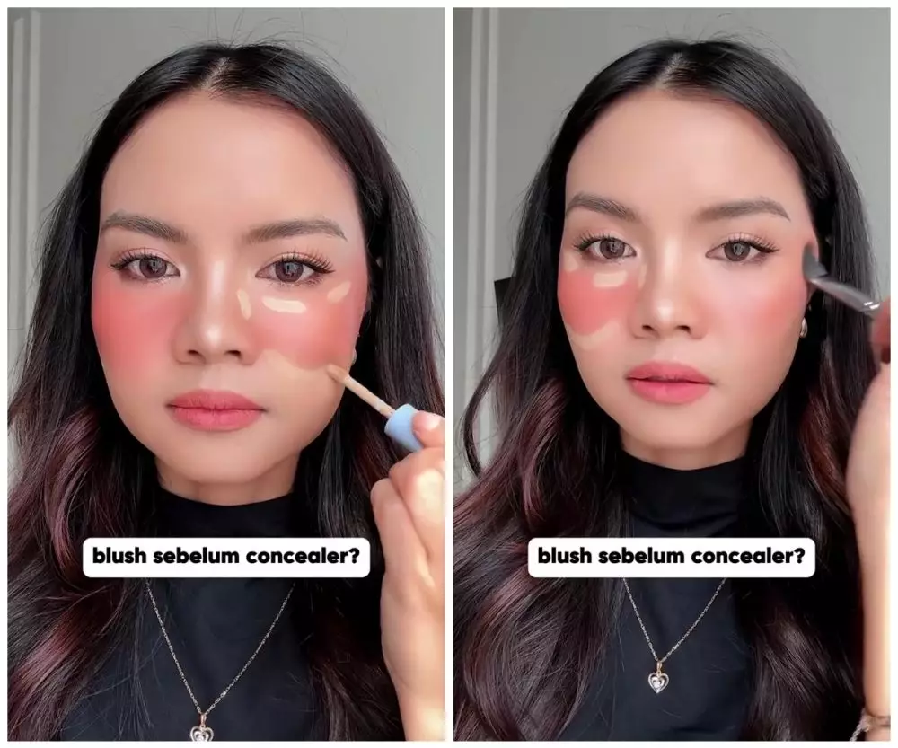 cewek ini jajal hacks pakai concealer © Instagram cewek ini jajal hacks pakai concealer © Instagram