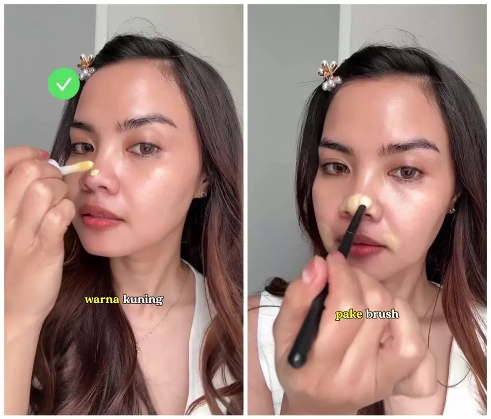 trik tutup bekas jerawat sebelum makeup © Instagram