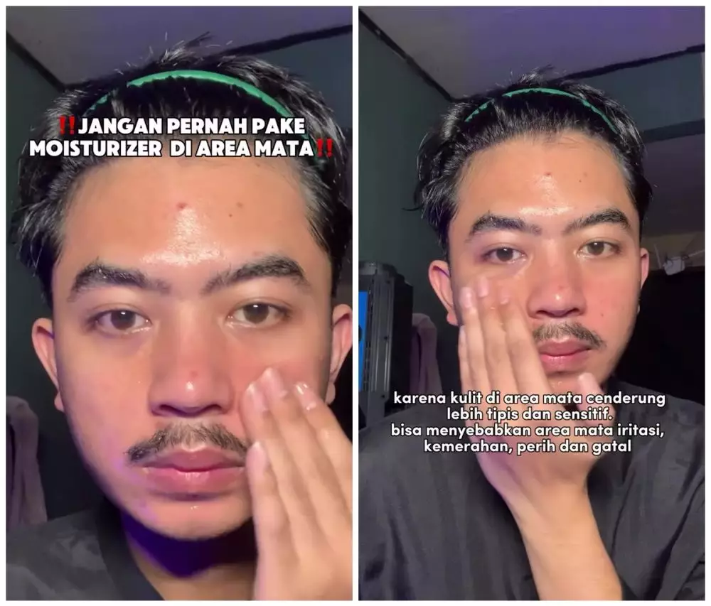 moisturizer tidak dipakai di area mata © Instagram