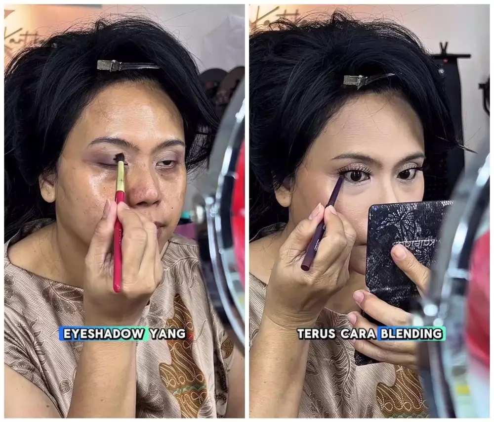 transformasi ibu-ibu dandan © Instagram transformasi ibu-ibu dandan © Instagram
