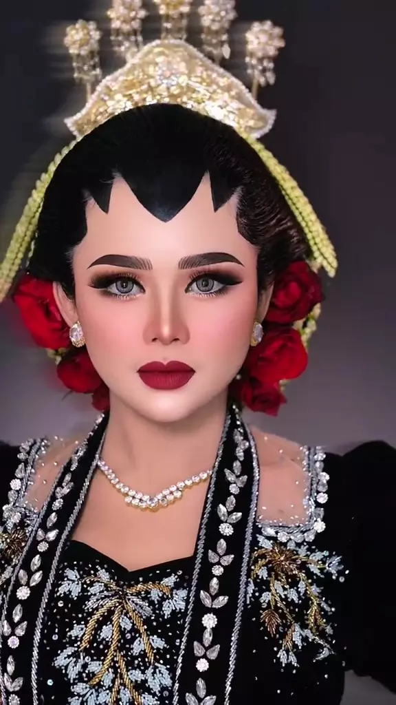 transformasi cewek pakai paes Jawa © TikTok transformasi cewek pakai paes Jawa © TikTok