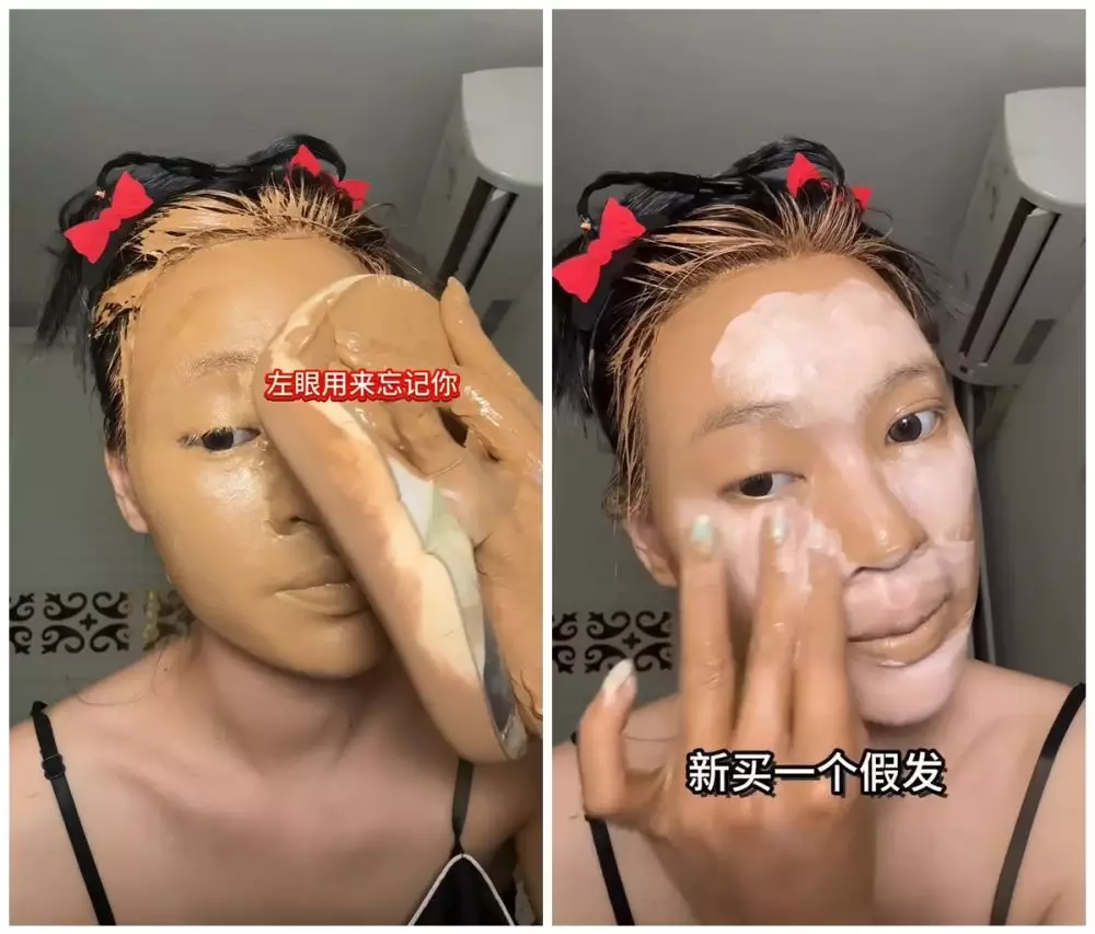 transformasi cewek dandan bold © Instagram