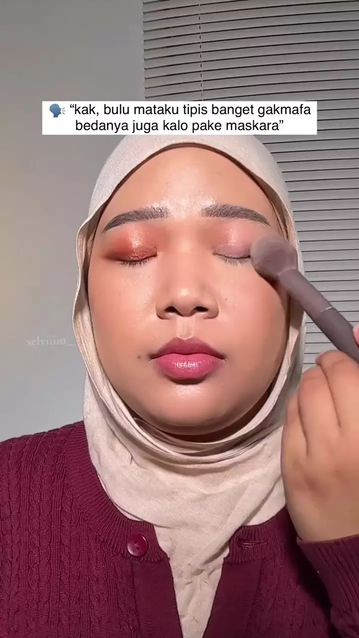 trik pakai maskara untuk bulu mata tipis © Instagram