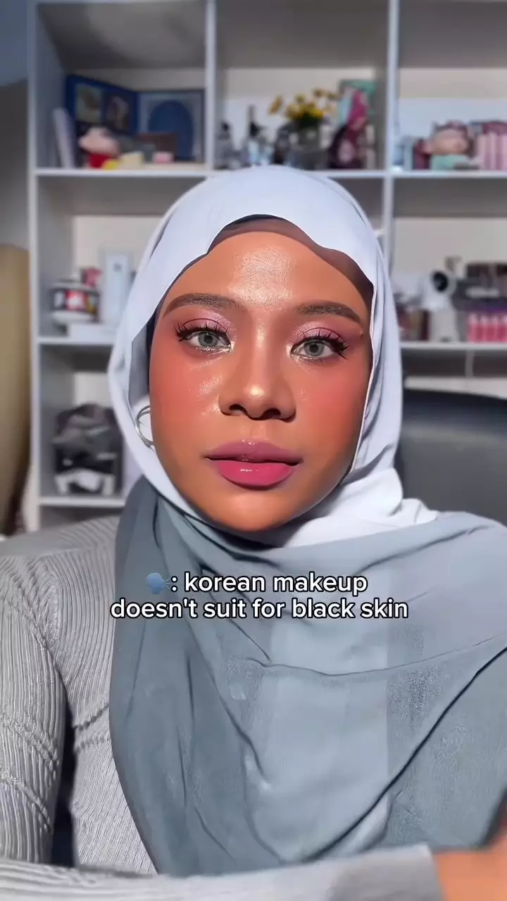 transformasi cewek tan skin dandan Korean © Instagram transformasi cewek tan skin dandan Korean © Instagram