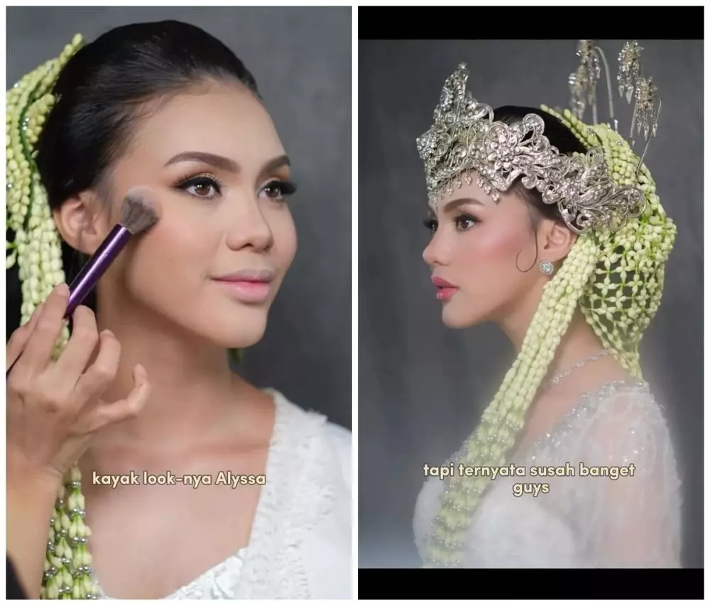 MUA ini recreate makeup akad Alyssa Daguise © Instagram 