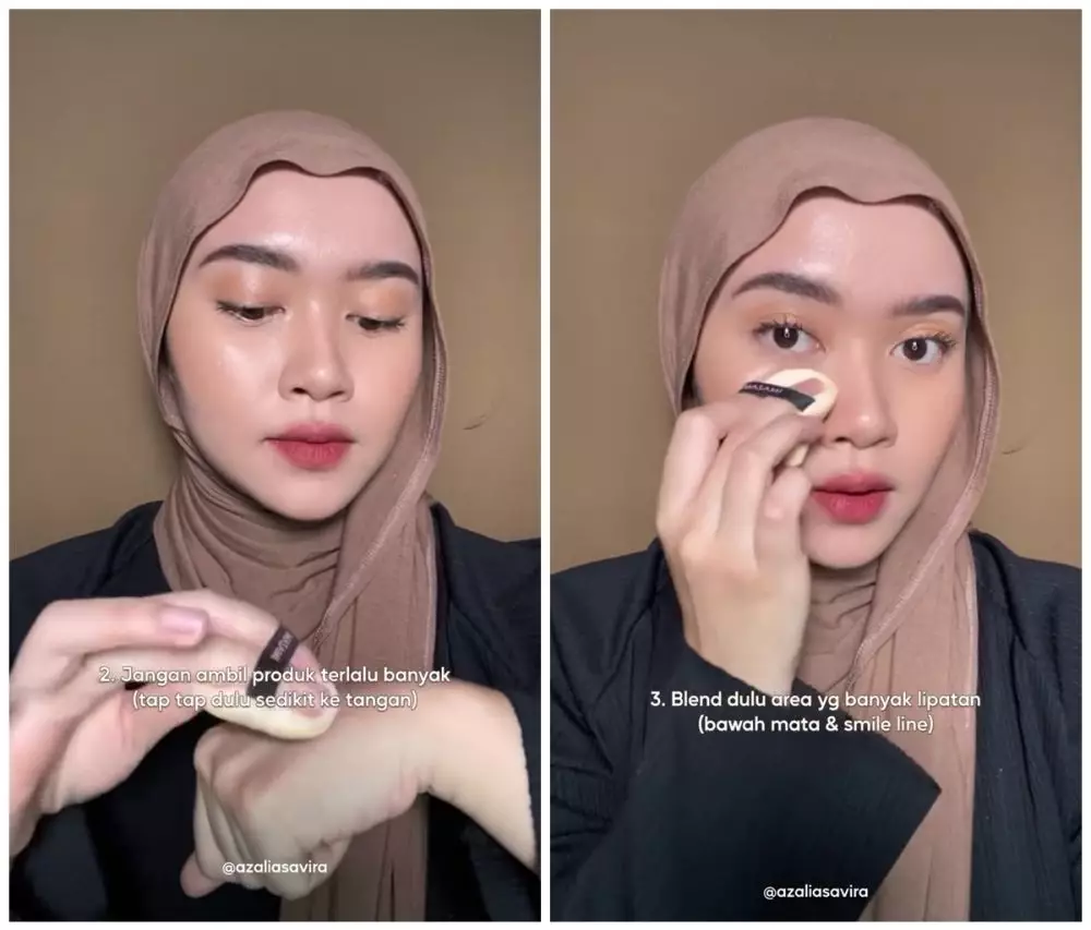 trik pakai bedak tabur © Instagram trik pakai bedak tabur © Instagram