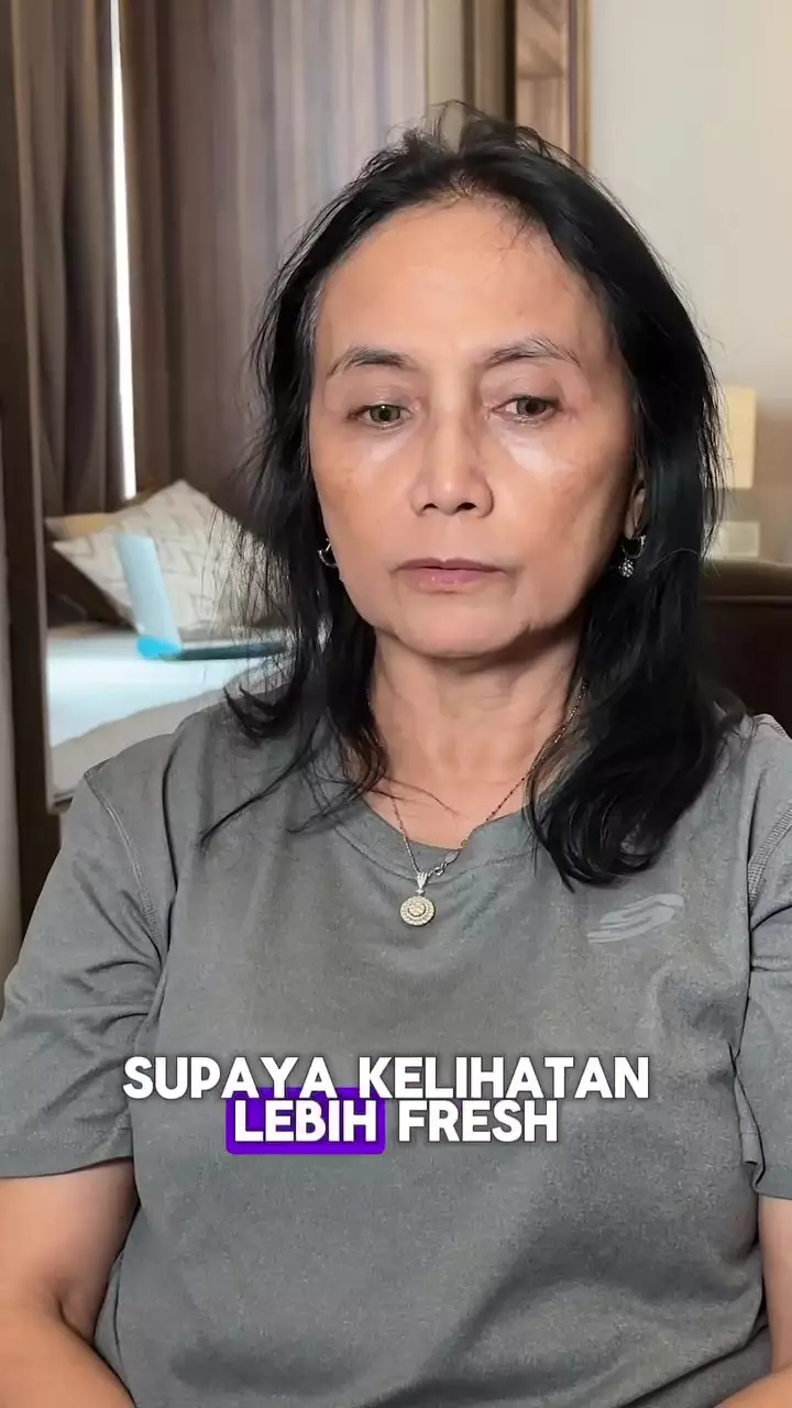 Transformasi ibu-ibu tampak muda © Instagram