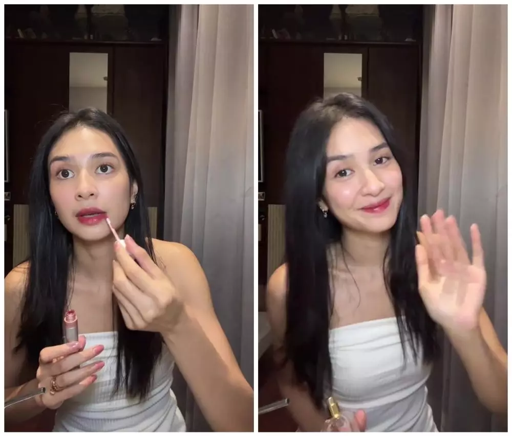 potret Mikha Tambayong saat makeup © TikTok