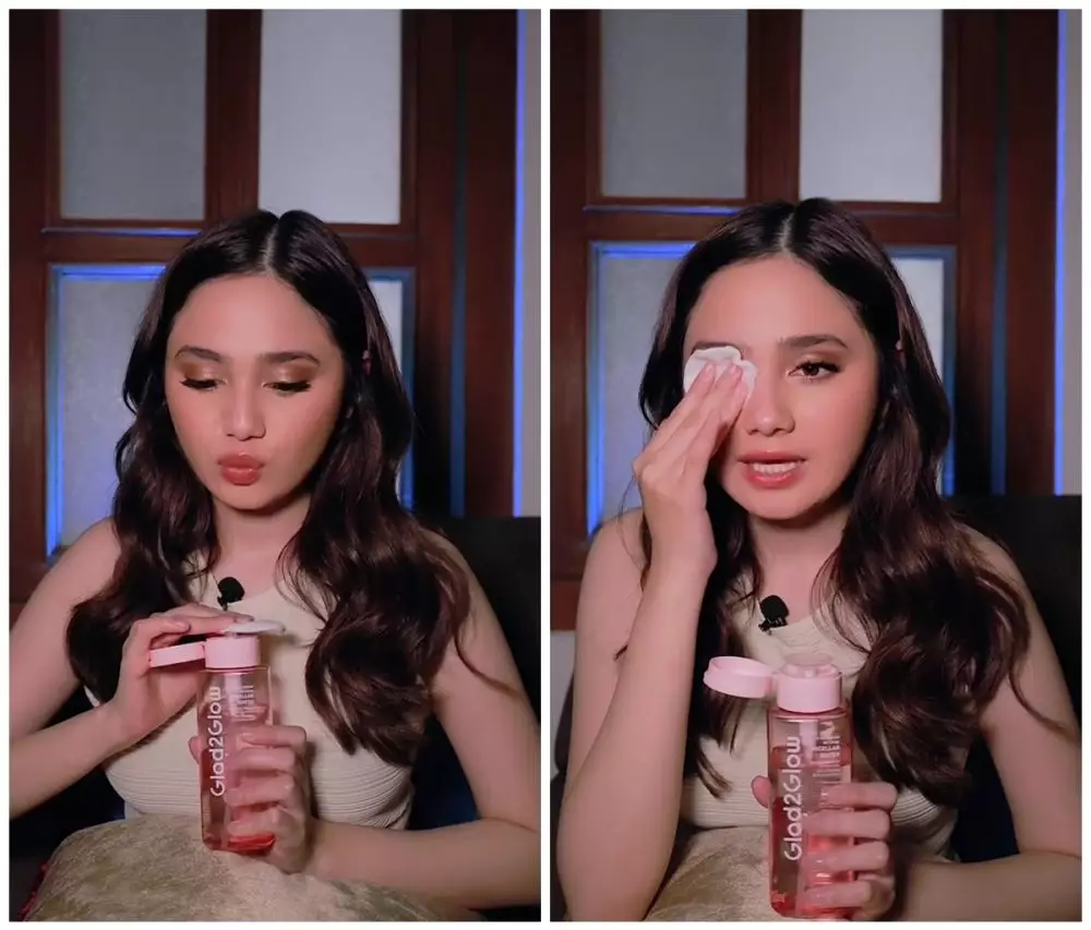 trik Syifa Hadju hapus makeup © Instagram trik Syifa Hadju hapus makeup © Instagram