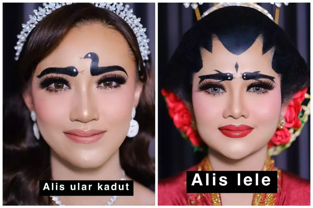 MUA ini kreasikan gambar alis © Instagram 
