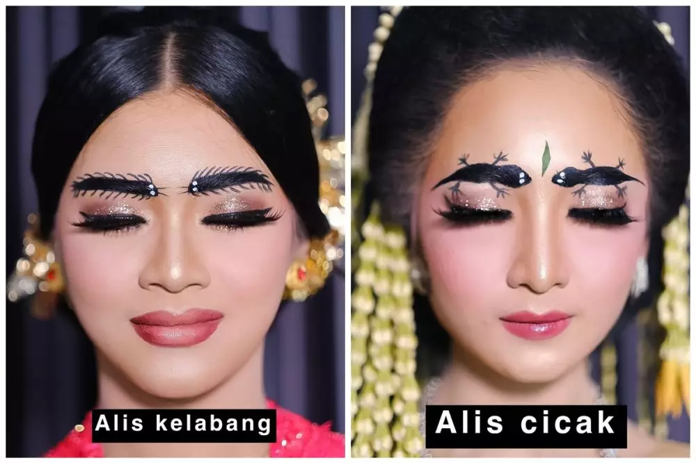 MUA ini kreasikan gambar alis © Instagram 