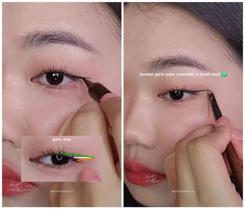 Trik pakai eyeliner © Instagram 