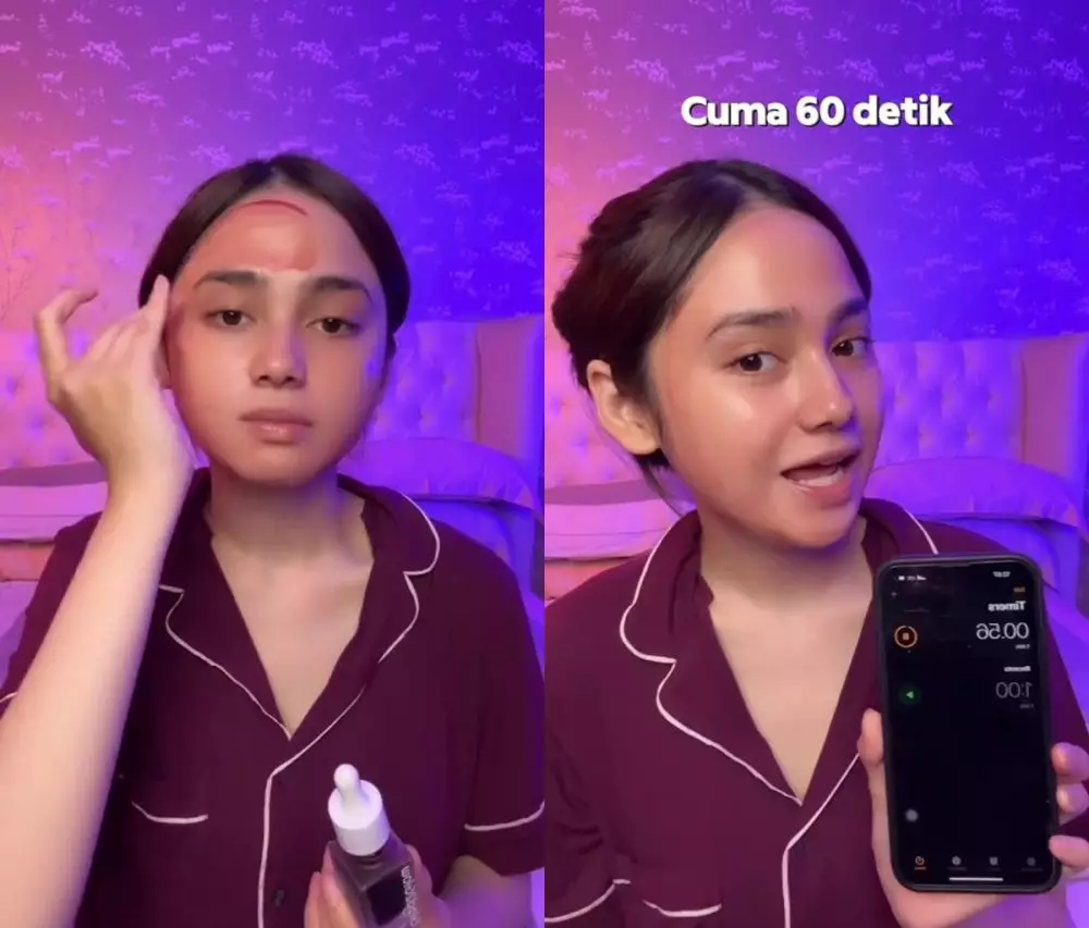 cara Syifa Hadju eksfoliasi wajah © TikTok cara Syifa Hadju eksfoliasi wajah © TikTok