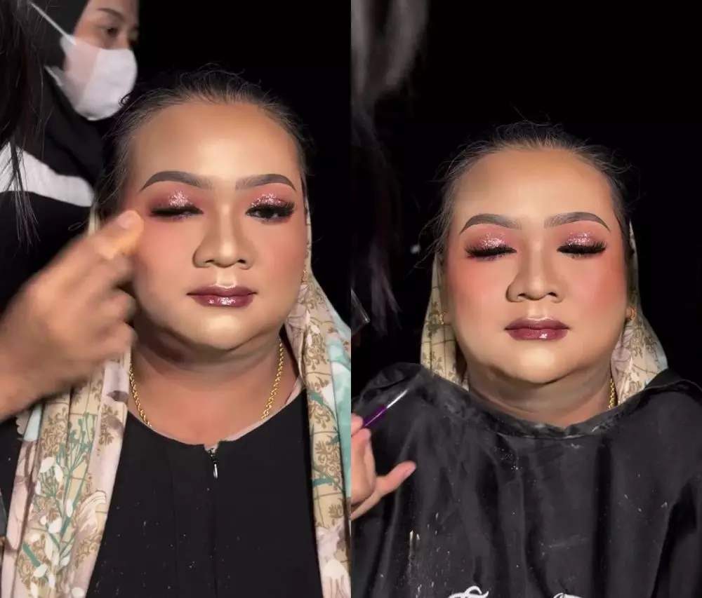 Wanita sawo matang ini dirias © Instagram 