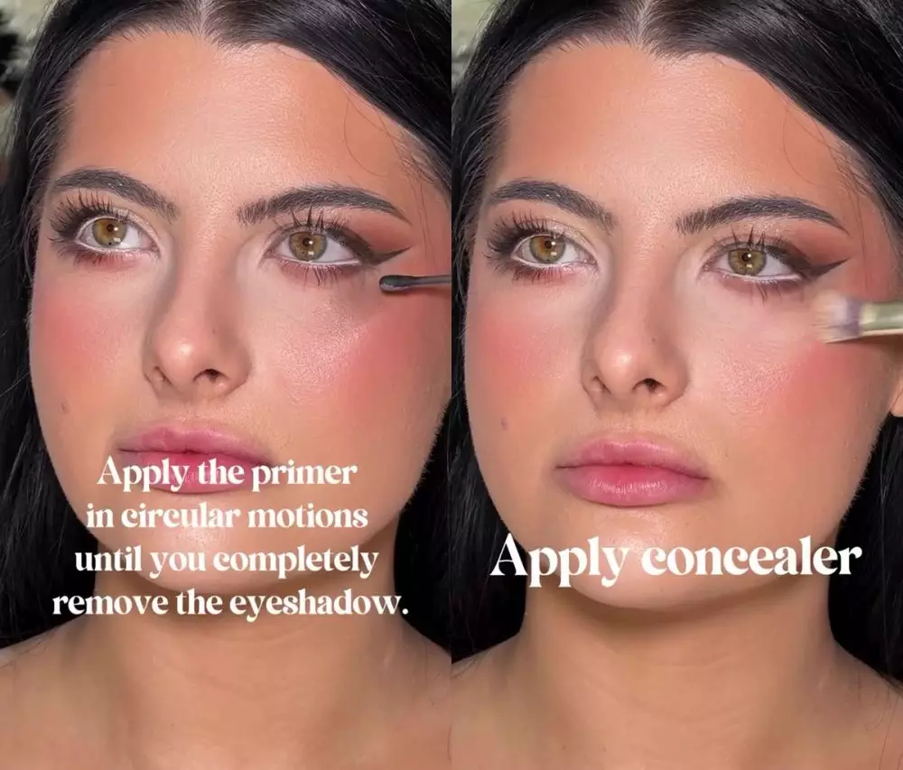 trik perbaiki eyeshadow fallout © Instagram trik perbaiki eyeshadow fallout © Instagram