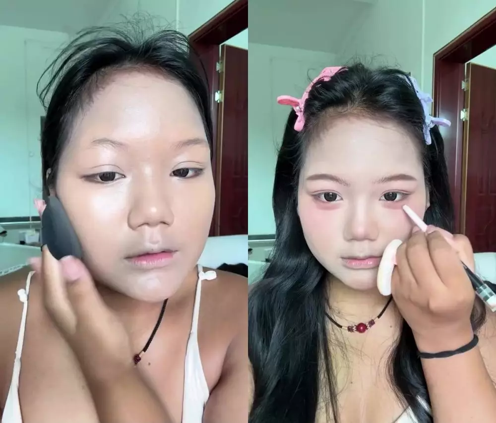 Cewek berwajah bulat ini auto jadi tirus © Instagram  Cewek berwajah bulat ini auto jadi tirus © Instagram