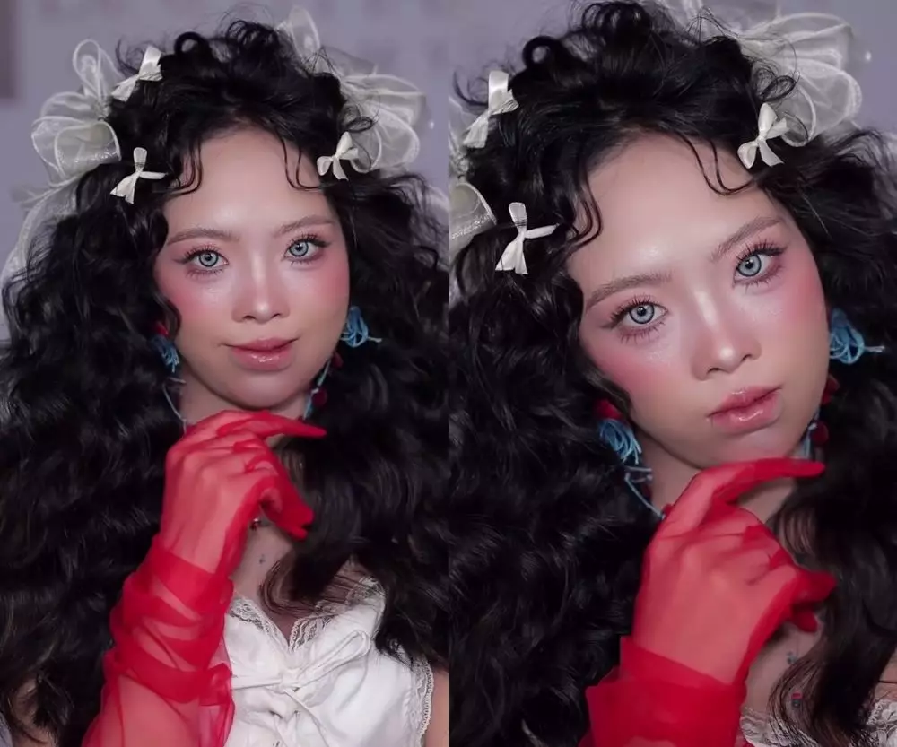 Transformasi cewek pakai riasan ala Douyin makeup © Instagram Transformasi cewek pakai riasan ala Douyin makeup © Instagram