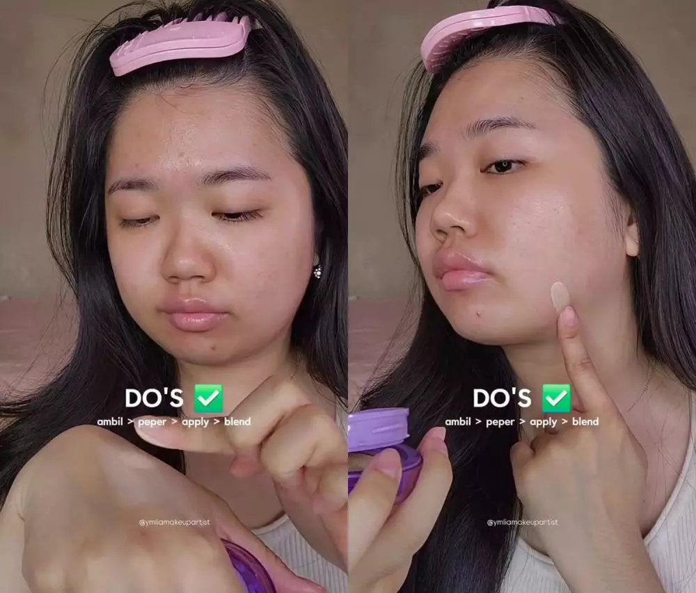 Bukan dioles ke punggung tangan © Instagram 