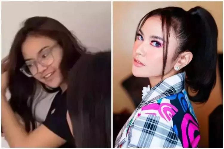 Potret Mahalini Raharja saat tanpa & pakai makeup © 2025 berbagai sumber Potret Mahalini Raharja saat tanpa & pakai makeup © 2025 berbagai sumber